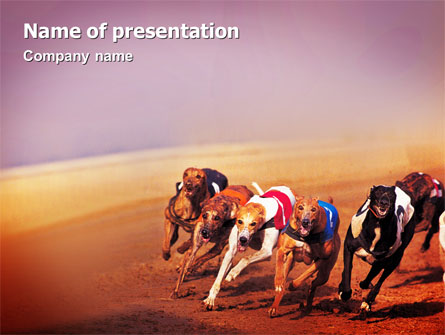 Dog Racing Presentation Template, Master Slide