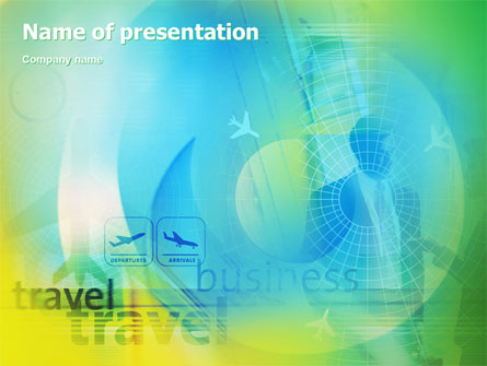 Air Travel Presentation Template, Master Slide