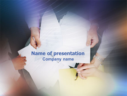 Business Documents Presentation Template, Master Slide