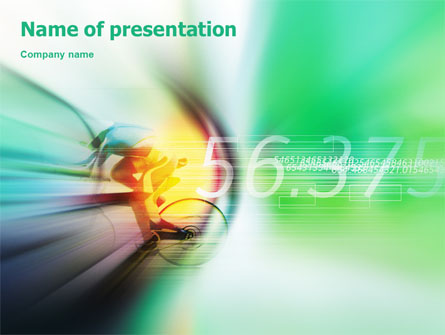 Bicycle Racing Presentation Template, Master Slide