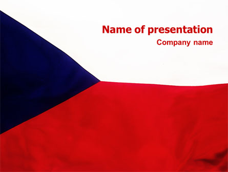 Flag of Czech Republic Presentation Template, Master Slide
