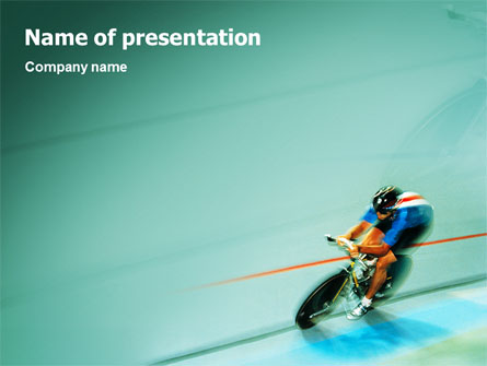 Track Cycling Presentation Template, Master Slide