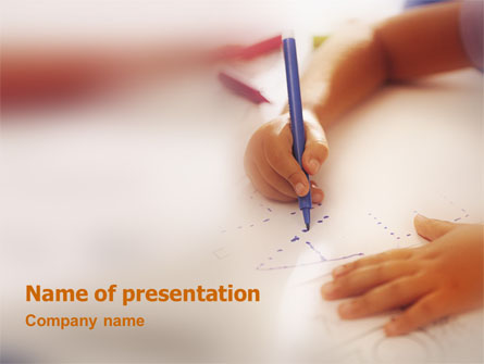 Child Learning Presentation Template, Master Slide