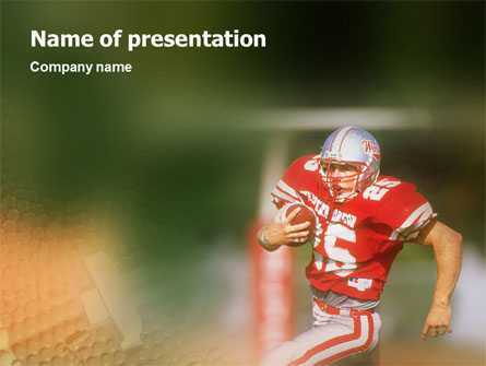 American Footballer Presentation Template, Master Slide