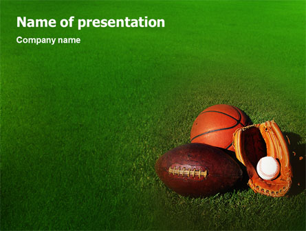 Ball Game Presentation Template, Master Slide