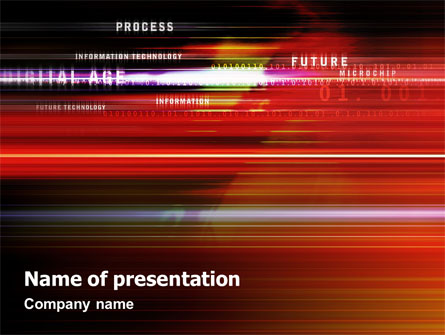 Abstract Process In Movement Presentation Template, Master Slide