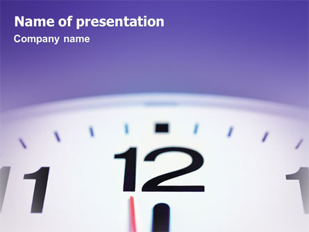 Clock Presentation Template, Master Slide