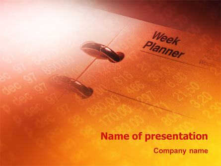 Business Diary Presentation Template, Master Slide