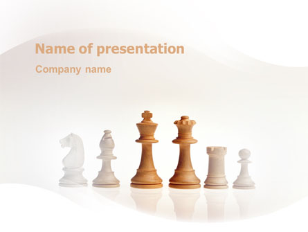 Main Chess Figures Presentation Template, Master Slide
