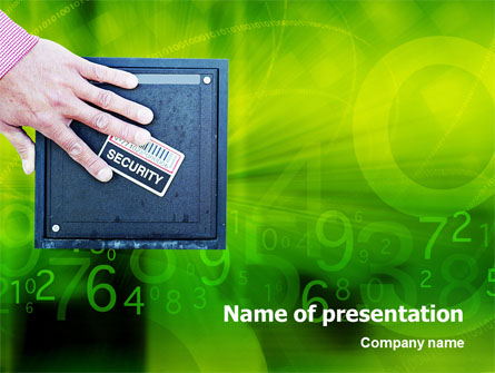 Security Presentation Template, Master Slide