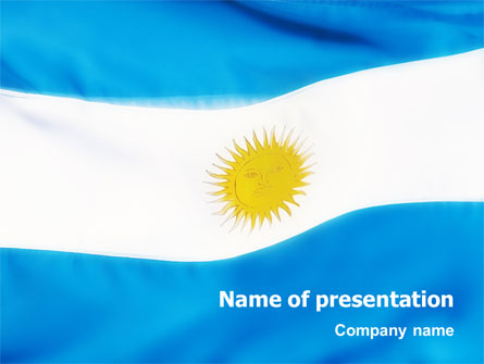 Flag of Argentine Republic Presentation Template, Master Slide