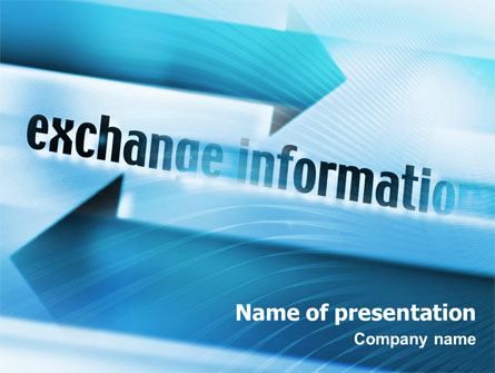 Information Exchange Presentation Template, Master Slide