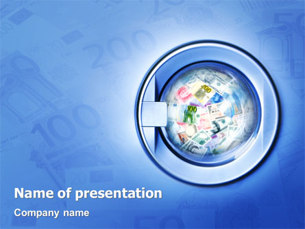 Money Laundering Presentation Template, Master Slide