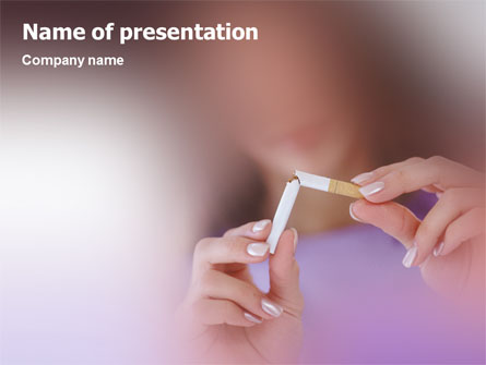 Quit Smoking Presentation Template, Master Slide