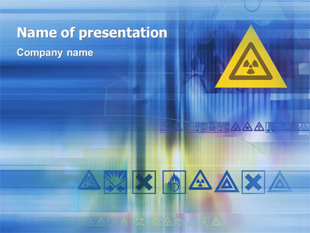 Radioactive Sign Presentation Template, Master Slide