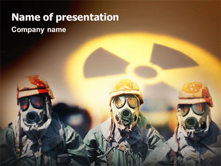 Radioactive Contamination Presentation Template, Master Slide