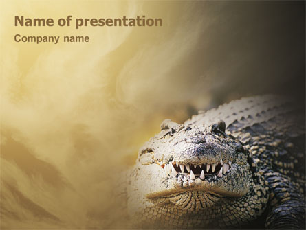 Crocodile Presentation Template, Master Slide