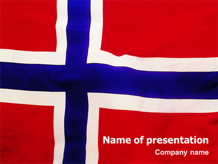 Flag of Norway Presentation Template, Master Slide