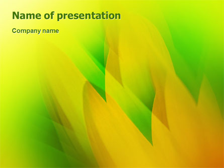 Yellow Petals Presentation Template, Master Slide