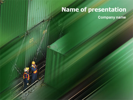 Container Shipping Presentation Template, Master Slide