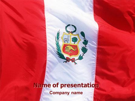 Flag of Peru Presentation Template, Master Slide