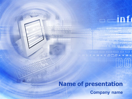 Digital Computing Technology Presentation Template, Master Slide