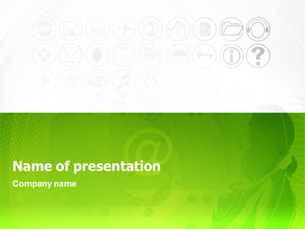 Icons Presentation Template, Master Slide