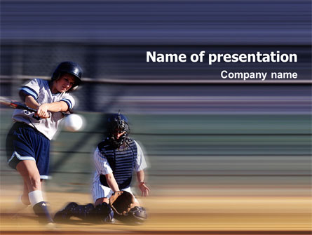 Softball Presentation Template, Master Slide