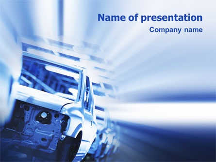 Car Manufacturing Presentation Template, Master Slide