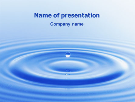 Water Purification Presentation Template, Master Slide