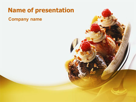 Banana Split Presentation Template, Master Slide