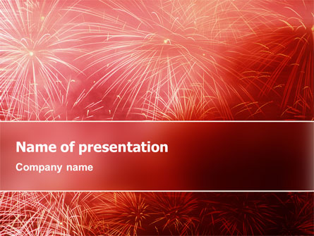 Fireworks Presentation Template, Master Slide
