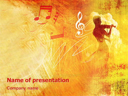 Musician Presentation Template, Master Slide