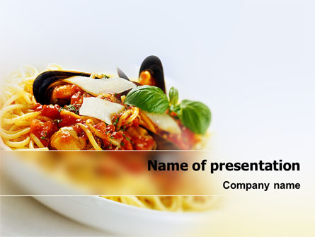 Spaghetti Presentation Template, Master Slide