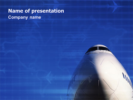 Aircraft Ready To Fly Presentation Template, Master Slide