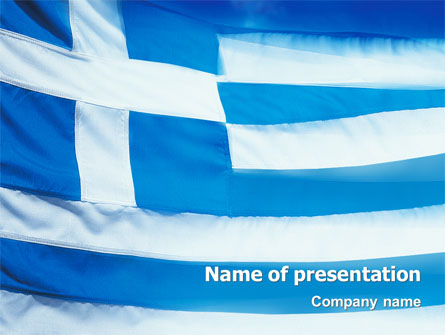 Flag of Greece Presentation Template, Master Slide