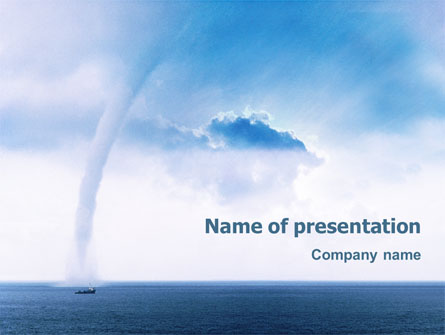 Waterspout Presentation Template, Master Slide