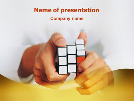 Puzzle Rubik's Cube Presentation Template, Master Slide