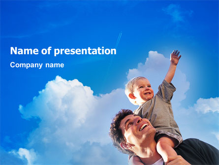 Father and Son Presentation Template, Master Slide