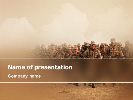 Infantry Presentation Template, Master Slide