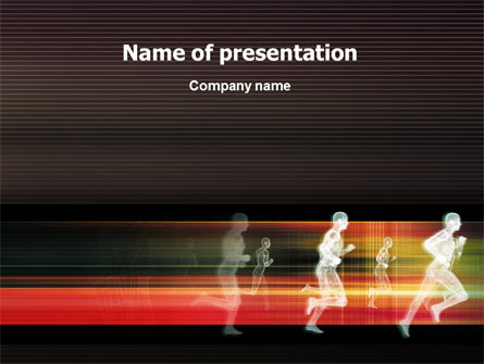 Running Technique Presentation Template, Master Slide