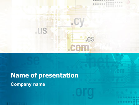 Web Hosting Company Presentation Template, Master Slide