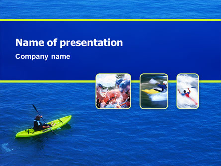 Kayaking Presentation Template, Master Slide