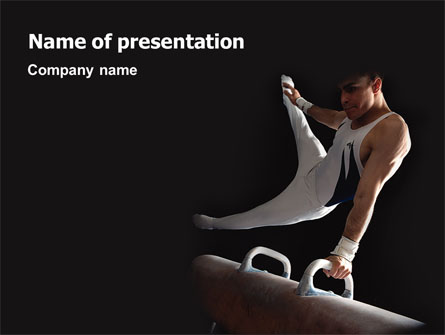 Male Gymnastics Presentation Template, Master Slide