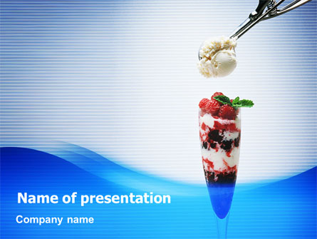 Raspberry Ice Cream Presentation Template, Master Slide