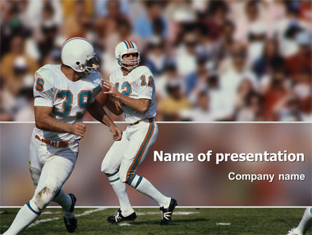 American Football Game Presentation Template, Master Slide