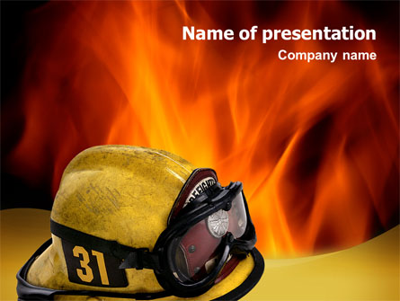 Fire Extinguishing Presentation Template, Master Slide