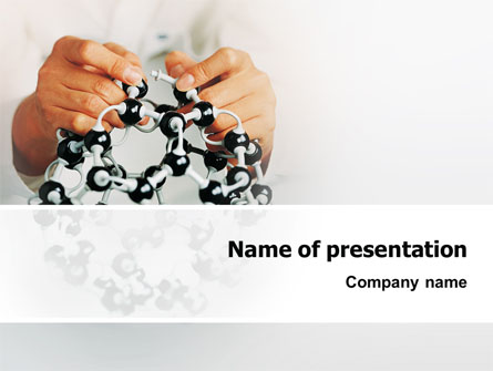 Creation Of Fullerene Molecule Model Presentation Template, Master Slide