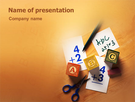 Addition Presentation Template, Master Slide