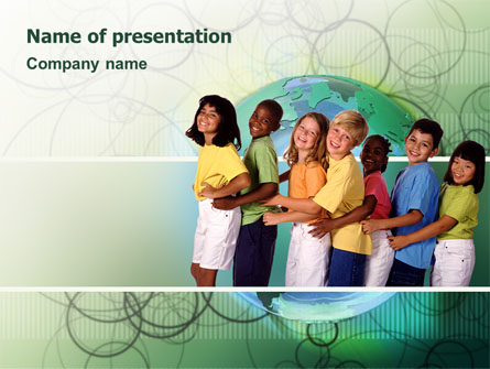 Children Of The World Presentation Template, Master Slide